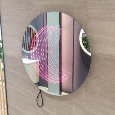 Cina 3 anni di garanzia limitata Decorazione murale interna a forma rotonda 3D LED illuminato specchio infinito in vendita