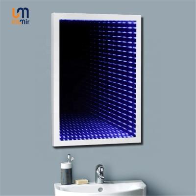 China Wall Mounted 3D Infinity Mirror with LED Lights and 1 Bag Installation Screws Hardware for sale