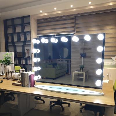 China Adjustable Hollywood Lighted Mirror for Makeup Vanity 10-24 Bulbs Aluminum Frame for sale