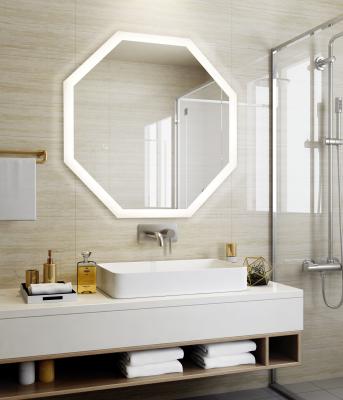 China Backlit Makeup Illuminated Hotel Wall Customized Size Led Bathroom Mirror with Light for sale