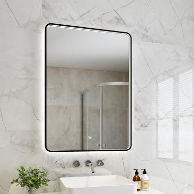 China Round LED Bathroom Mirror with Touch Screen and Replaceable 2835 SMD Lighting Strip for sale