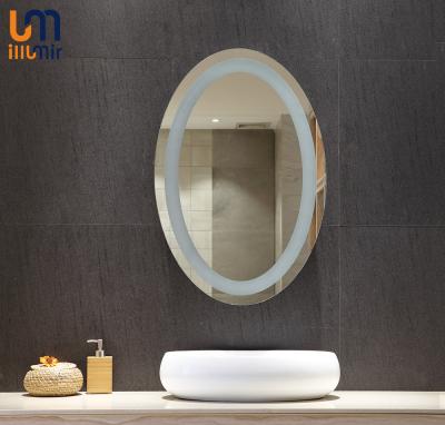 China Correct clock Consumer first Anti-dazzle Custom Bathroom Mirrors for Home and Hotel for sale