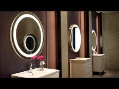 Swiveling design Famous brand Reversible mirror Bathroom Mirror With Lights for Home and Hotel