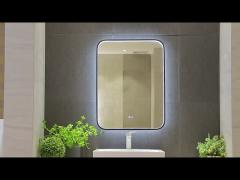 Illuminated Bluetooth Bathroom Mirror With Color Temperature Options And 90° Shine Angle