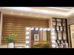 Adjustable Makeup Vanity Mirror With Lights 24 Bulbs Aluminum Frame