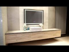 Wall Backlit Feature Rectangle Backlit Bath Light Mirror for Hotel ETL Certification