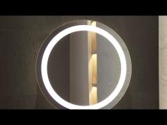 Wall Mounted Round Backlight Mirror for Bathroom 5mm Environmental Silver Mirror