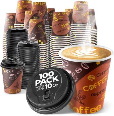 China Ripple Wall Atops Custom printed kraft disposable paper coffee cups  and manufacture drinking paper cup for sale