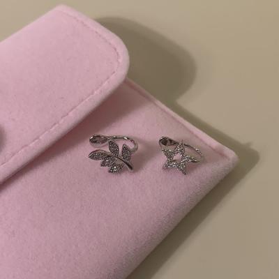 China WE0287 Wholesale 2022 Korean CLASSIC Rhodium Plated Small Star Zirconia CZ Stud Earrings Sterling Silver 925 Clasp for sale