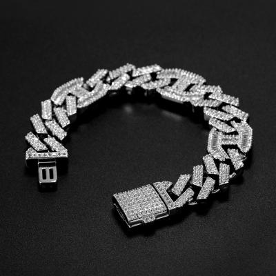 China FASHIONABLE Wholesale Hot Selling Cuban Diamond Tennis Link Chain Bracelet Anklets Foot Jewelry For Women 2020 for sale