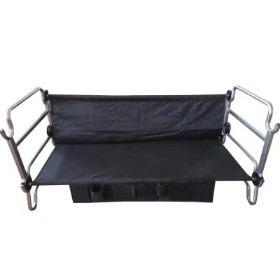 China Aluminum Alloy Folding Double Camping Cot Modern High Quality Portable Outdoor Camping Cot for sale