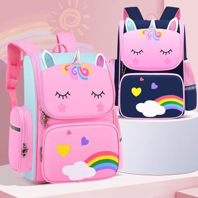 China Large Capacity School Bags New Backpack Fashion Cartoon Mochila Escolar Unicorn Children School Bags Backpack Travel Convenient For Kids Bag for sale