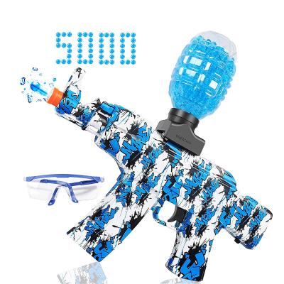 China Toy Gun Full Auto Electronic Splatter Ball Blasters with 5000 Water Beads AK Ejection Shooting Gun Toys Electric Gel Ball Blaster Gun for sale