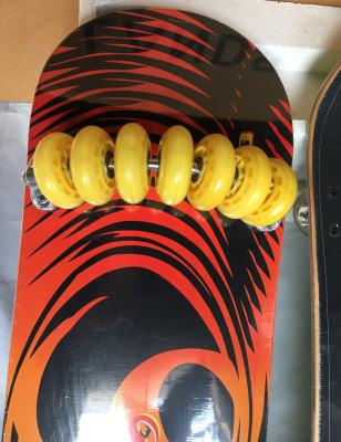 China 14wheels youth dirt street skate board wooden maple skate board for youth long board for sale