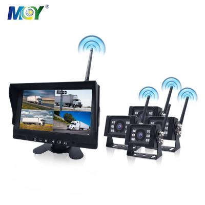 China Waterproof 12V 24V 2.4g Digital 7 Inch Car Monitor Radio Rear View Parking CCTV Bus Truck Camera Backup System for sale