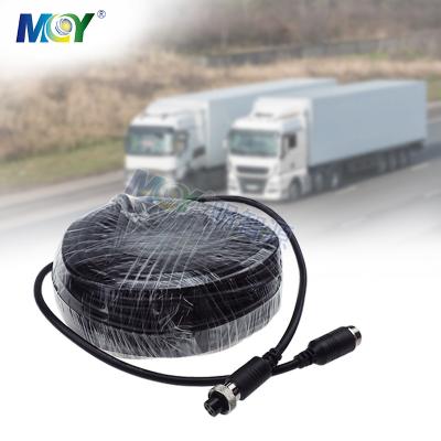 China 4pin Car Truck Bus DVR Mobile Bus CCTV Camera Monitor 20m Extension Cable Aviation Connector Cable for sale