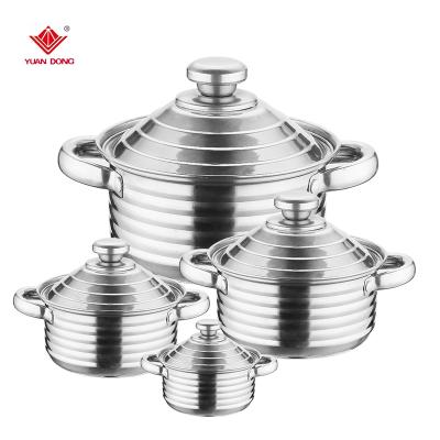 China Sustainable cookware sets stainless steel cooking pot set / kitchen set for sale