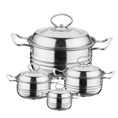 China Sustainable cookware sets stainless steel cooking pot set / kitchen set for sale