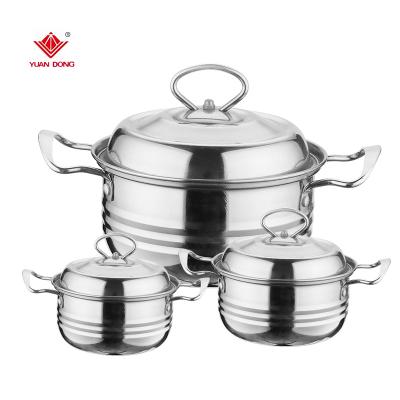 China Sustainable cookware sets stainless steel cooking pot set / kitchen set for sale