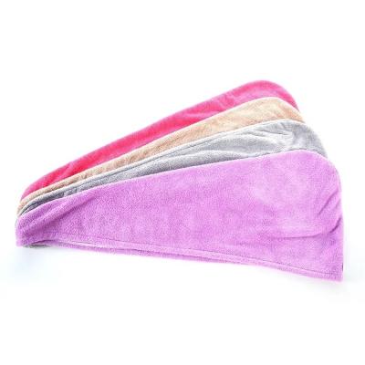 China Custom logo custom super absorbent hair towel wrap turban microfiber quick dry soft hair towel QUICK DRY for sale