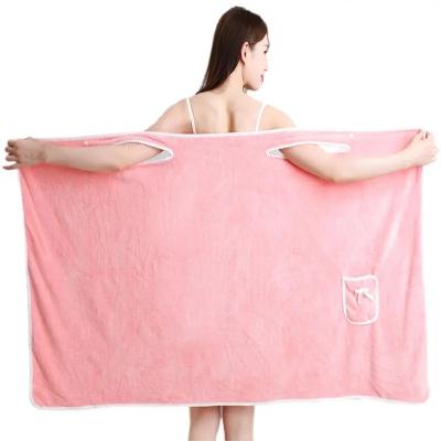 China Handheld Fashion Child Safe Lady Towels Lady Bath Ladies Woman Shower Quick Towel for sale