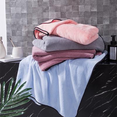 China Wholesale Cheapest Bath Towels Super Absorbent Thick Bath Towel Child Safe Towels Can Be Customized Logo for sale