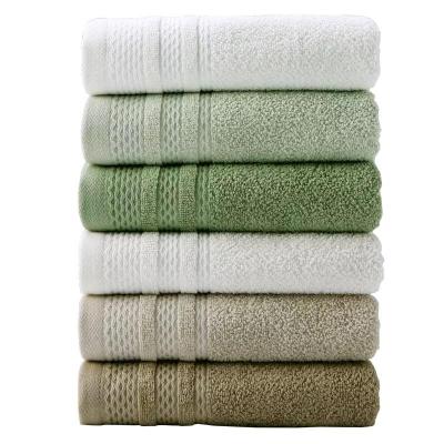 China Luxury Set of 100 Custom Made Cheap Wholesale Organic Cotton Bath Towels Safe for Kids Porcelain Hand Face Bath Towels for sale