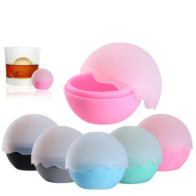 China Sustainable Sphere Shape OEM Food Grade Diy Round Ball Ice Cube Mold For Whiskey And Cocktails for sale