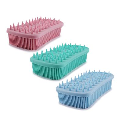 China All Natural New Design Bath Brush Scrubber Wholesale Body Massage Practical Silicone Cleaning Brush for sale