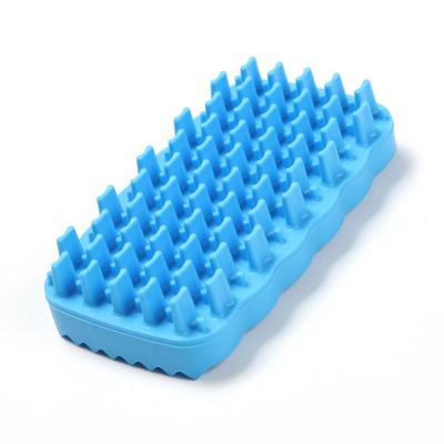 China Viable Approved Accept Custom Order Manufacturer Pet Supplies Accessories Silicone Grooming Cleaning Brush for sale