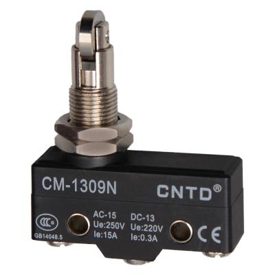 China CNTD Black High Accuracy Horizontal 10AM Mini 1309 N Limit Switch Safety Waterproof CM-1309N 250VAC for sale