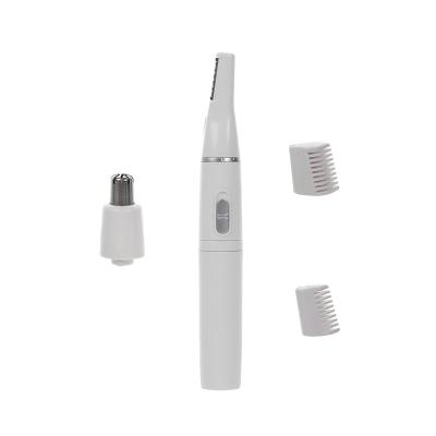 China Simple operation C&C2 in 1 electric battery operated nose ear trimmer and eyebrow trimmer for sale