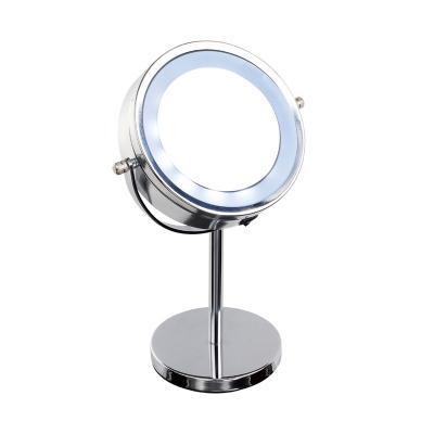 China C&C high quality fashion lighted removable desktop girl led mirror light magnifying mirror with light for makeup for sale