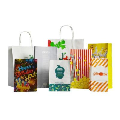 China 100-180g food cake packing tote paper bag food packaging donut and burger en venta