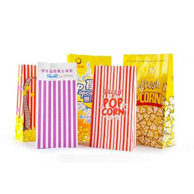 China Cheap Printed Logo Printing Customized Food Packaging Popcorn Bags paper food full color for sale