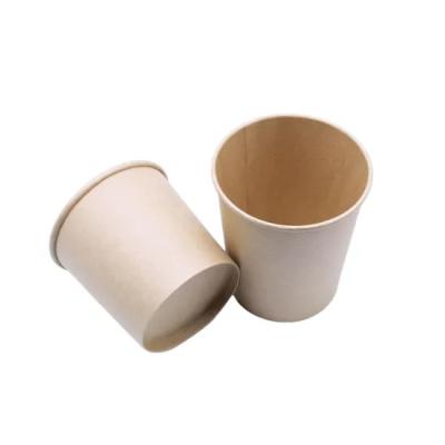 China Compostable PLA Coating Chinese Cheap Disposable Kraft Paper Bucket Big Sugarcane Bagasse Soup Bowl for sale