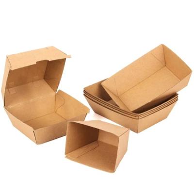 Κίνα Custom Disposable Food Grade Cardboard Hamburger Packaging Burger Cookie foldable paper box προς πώληση