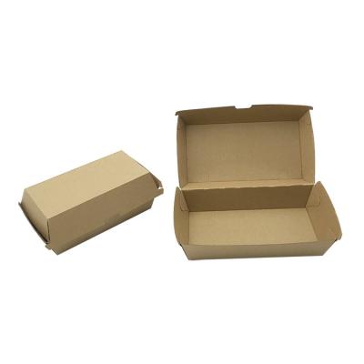 Κίνα Factory direct sale three-layer Kraft paper hamburger custom disposable snack carton food packaging box προς πώληση