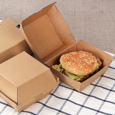 중국 Manufacturers custom hamburger carton disposable takeaway packaging chicken leg burger snack box 판매용