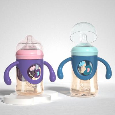 China Amazon BPA Free Baby PPSU Bottle Baby Feeding Bottle Hot Selling Newborn Newborn Factory Wholesale Children Learning Drinking Cup for sale