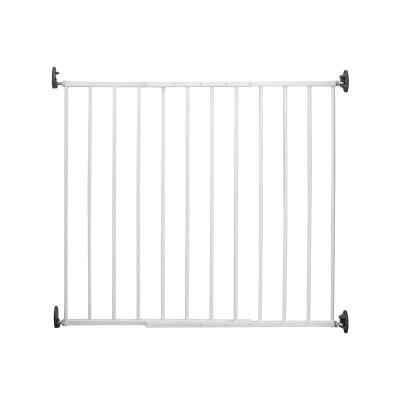 China Best Selling PA Double Move Locking System Hardware Mounted Baby Safety Protection Gate For Children for sale