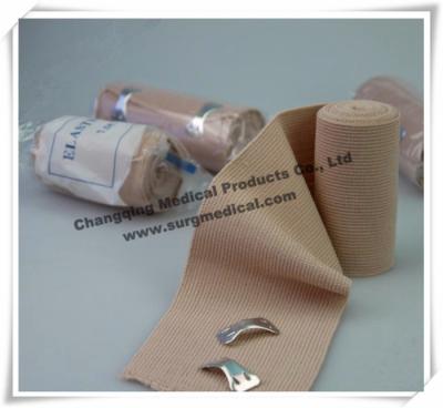 China High Elasticity Spandex Elastic Cotton Wrap Bandage Flesh Color Medical for sale