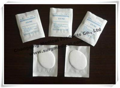 China Disposable Medical Absorbent Cotton Eye Pad  Non - adhesive Wound Dressing Oval for sale