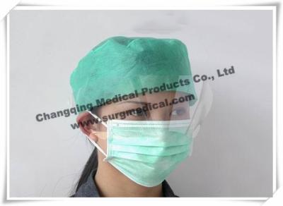 China Eye Care Medical Pleated Face Masks Surgical Fiberglass Free Anti Spalsh for sale