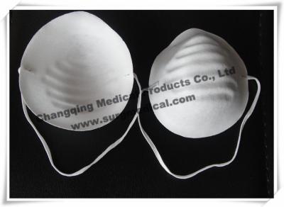 China Disposable Non - Woven Face Mask Cone Dust Single Head Strap For Medical / Industry for sale