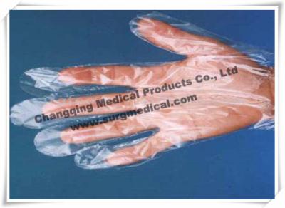 China HDPE / LDPE Disposable PE Medical Surgical Gloves Transparent for sale