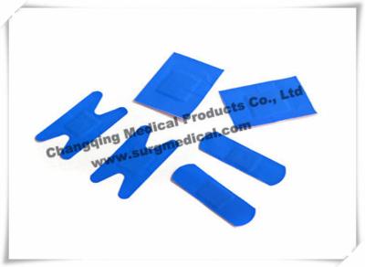 China Metal Detectable Adhesive Plaster Tape Blue Hypoallergenic Medical Tape For Food Grade for sale