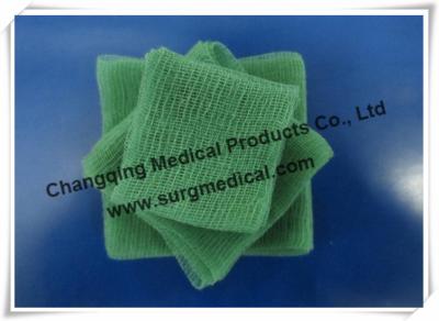 China EU Standard Pre - cut Green Surgical Absorbent Cotton Gauze Pads Swab for sale