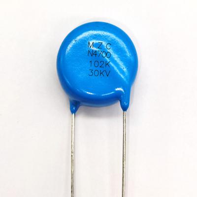 China HV Power Supply Disc High Voltage Ceramic Capacitor 30KV 102K 1000PF For HV Power Supply X-Ray Machine for sale