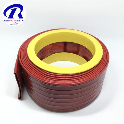 China Light/Durable/Layflat PVC Layflat Hose PVC Agriculture Irrigation System Pipe Tubing Resistance UV Protection High Pressure/Long Time Working Life for sale